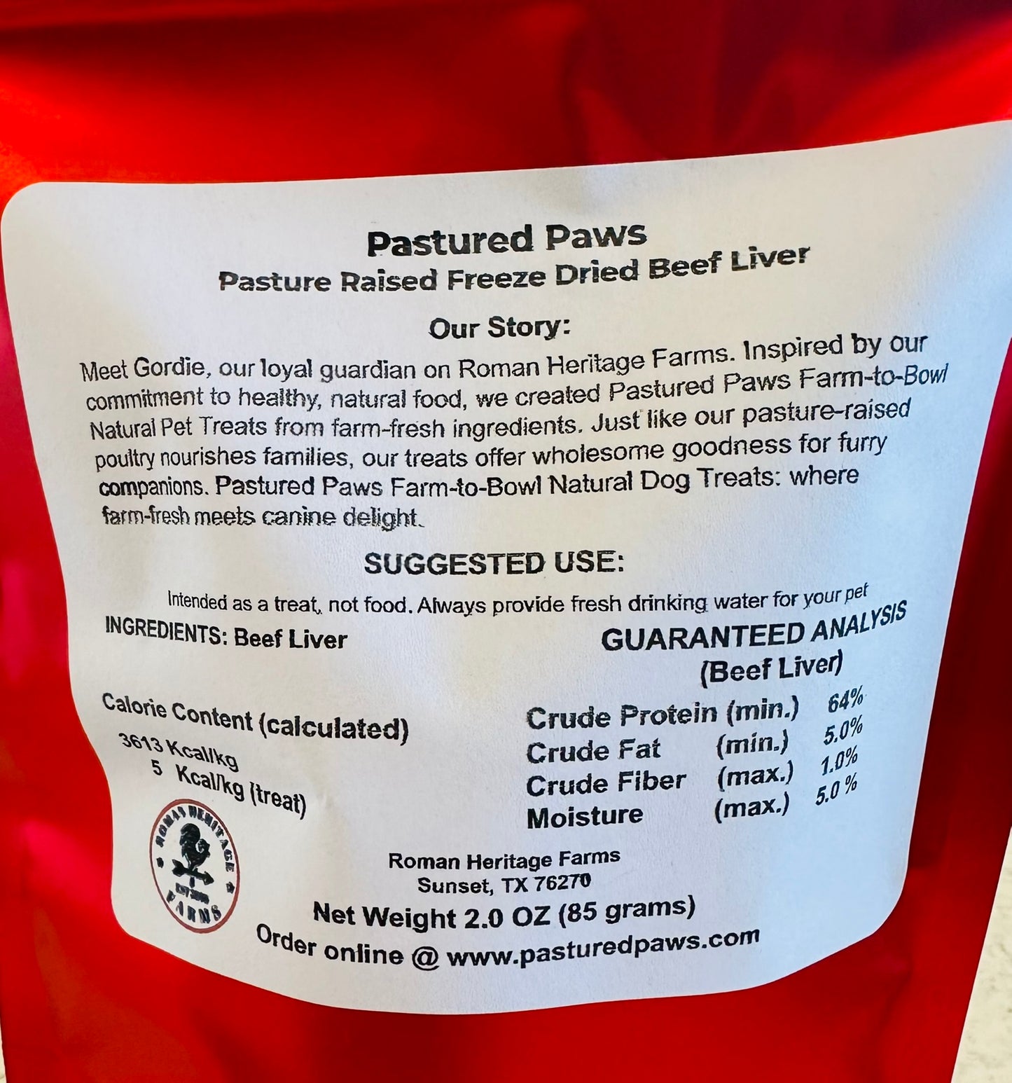 Freeze Dried Beef Liver