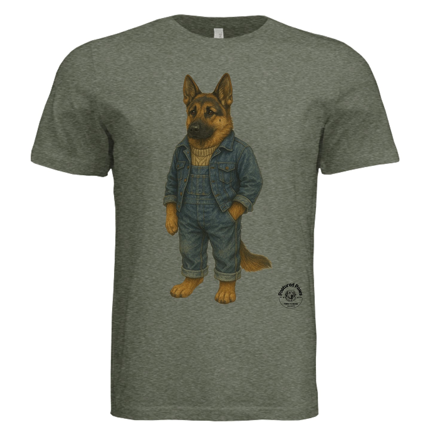 Military Green Triblend - FRONT