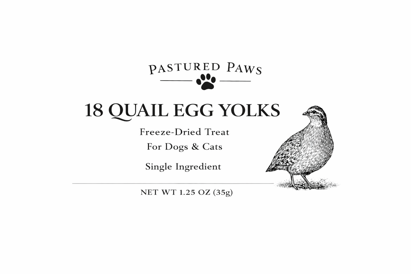 Freeze Dried Quail Egg Yolks Pet Treats