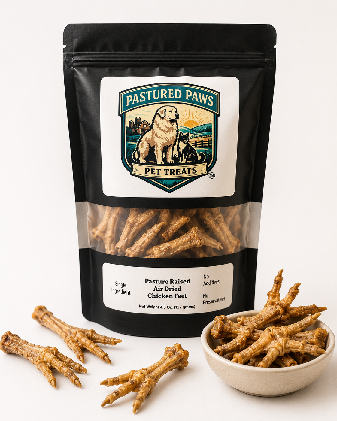 Air-Dried Chicken Feet for Dogs